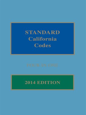 cover image of Matthew Bender Standard California Codes